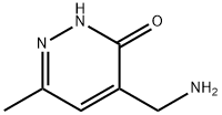 4-Aminomethyl-6-methyl-pyridazin-3-ol, 802021-93-8, 结构式
