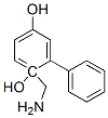 2,5-Biphenyldiol, 2-(aminomethyl)- (8CI) Struktur