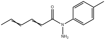 Sorbic acid, 1-p-tolylhydrazide (8CI) Struktur