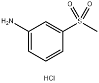 3-メチルスルホニルアニリン塩酸塩 化学構造式