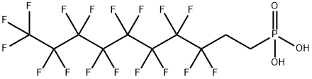 (3,3,4,4,5,5,6,6,7,7,8,8,9,9,10,10,10-Heptadecafluorodec-1-yl)phosphonic acid Structure