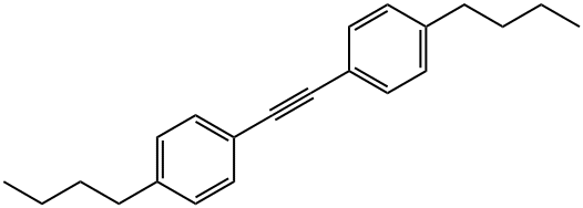 ビス(4-ブチルフェニル)エチン 化学構造式