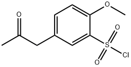 5-ACETONYL-2-METHOXYBENZENESULPHONYLCHLORIDE|2-METHOXY-5-(2-OXOPROPYL)BENZENESULFONYL CHLORIDE