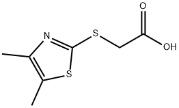 Acetic acid, [(4,5-dimethyl-2-thiazolyl)thio]- (8CI) Structure