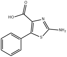 2-氨基-5-苯基-1,3-噻唑-4-羧酸, 802276-49-9, 结构式