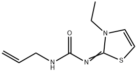 Urea, 1-allyl-3-(3-ethyl-4-thiazolin-2-ylidene)- (8CI) Struktur