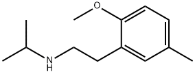 Phenethylamine, N-isopropyl-2-methoxy-5-methyl- (8CI) 结构式