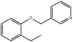 Pyridine, 3-[(o-ethylphenoxy)methyl]- (8CI) Structure