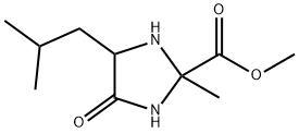 2-Imidazolidinecarboxylicacid,4-isobutyl-2-methyl-5-oxo-,methylester(8CI) Structure