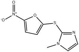 Imidazole, 1-methyl-2-[(5-nitro-2-furyl)thio]- (8CI) Struktur