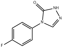 4-(4-FLUOROPHENYL)-1H-1,2,4-TRIAZOL-5(4H)-ONE, 80240-40-0, 结构式