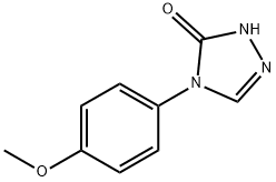 3H-1,2,4-Triazol-3-one, 2,4-dihydro-4-(4-methoxyphenyl)- Struktur
