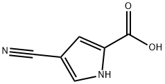 4-Cyano-1H-pyrrole-2-carboxylic acid Struktur