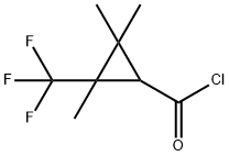 Cyclopropanecarbonyl chloride, 2,2,3-trimethyl-3-(trifluoromethyl)- (9CI) Structure