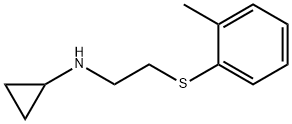 Cyclopropylamine, N-[2-(o-tolylthio)ethyl]- (8CI) Structure