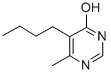 5-ブチル-6-メチル-4-ピリミジノール 化学構造式