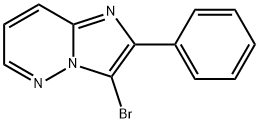 3-ブロモ-2-フェニルイミダゾ[1,2-B]ピリダジン 化学構造式