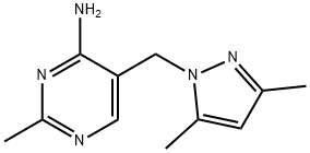 Pyrimidine, 4-amino-5-[(3,5-dimethylpyrazol-1-yl)methyl]-2-methyl- (8CI)|