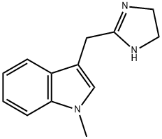 Indole, 3-(2-imidazolin-2-ylmethyl)-1-methyl- (8CI) Struktur
