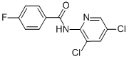 N-(3,5-DICHLORO-2-PYRIDINYL)-4-FLUORO-BENZAMIDE Struktur