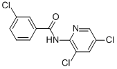 BENZAMIDE, 3-CHLORO-N-(3,5-DICHLORO-2-PYRIDINYL)- Struktur