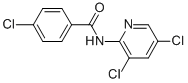 BENZAMIDE, 4-CHLORO-N-(3,5-DICHLORO-2-PYRIDINYL)- Structure