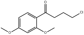 4-CHLORO-1-(2,4-DIMETHOXYPHENYL)BUTAN-1-ONE Struktur