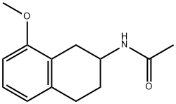 N-(1,2,3,4-四氢-8-甲氧基-2-萘基)乙酰胺, 80270-68-4, 结构式