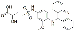 N-[4-(acridin-9-ylamino)-3-methoxy-phenyl]methanesulfonamide: 2-hydrox ypropanoic acid Struktur