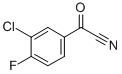 3-CHLORO-4-FLUOROBENZOYL CYANIDE Structure