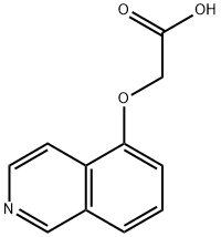 (5-イソキノリニルオキシ)酢酸 化学構造式