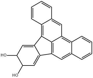 12,13-dihydro-12,13-dihydroxydibenzo(a,e)fluoranthene Structure