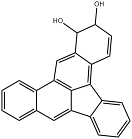 3,4-dihydro-3,4-dihydroxydibenzo(a,e)fluoranthene Structure