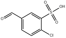 2-chloro-5-formylbenzenesulphonic acid Structure
