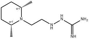 Guanidine,[[2-(2,6-dimethylpiperidino)ethyl]amino]-,cis-(8CI) Struktur