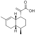 2-[[(1R)-4β,7-ジメチル-1,2,3,4,4aβ,5,6,8aβ-オクタヒドロナフタレン]-1α-イル]プロペン酸 化学構造式