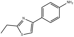 Thiazole, 4-(p-aminophenyl)-2-ethyl- (8CI) 结构式