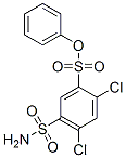 phenyl 2,4-dichloro-5-sulphamoylbenzenesulphonate 结构式