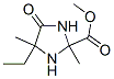 2-Imidazolidinecarboxylicacid,4-ethyl-2,4-dimethyl-5-oxo-,methylester(8CI) Struktur