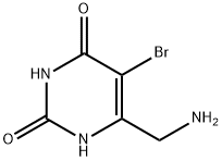 Uracil, 6-(aminomethyl)-5-bromo- (8CI) Struktur