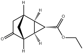 Tricyclo[3.2.1.02,4]octane-3-carboxylic acid, 6-oxo-, ethyl ester, (1R,2R,3S,4R,5R)- (9CI) Struktur
