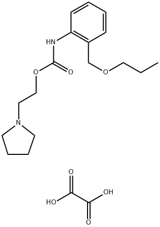 CARBANILIC ACID, o-(PROPOXYMETHYL)-, 2-(1-PYRROLIDINYL)ETHYL ESTER, OX ALATE (1:1 Structure