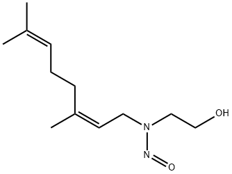 (Z)-2-((3,7-Dimethyl-2,6-octadienyl)nitrosoamino)ethanol Structure