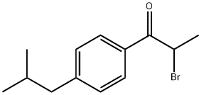 2-溴-1-[4-(2-甲基丙基)苯基]-1-丙酮, 80336-64-7, 结构式
