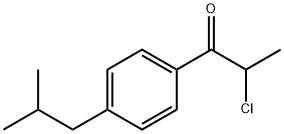 2-CHLORO-1-(4-ISOBUTYLPHENYL)PROPAN-1-ONE Struktur