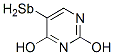 antimonyl-2,4-dihydroxypyrimidine Structure