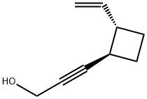 2-Propyn-1-ol, 3-(2-ethenylcyclobutyl)-, trans- (9CI) Structure