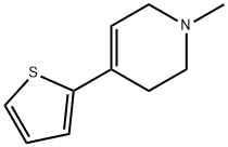 1-methyl-4-(2-thienyl)-1,2,3,6-tetrahydropyridine 结构式