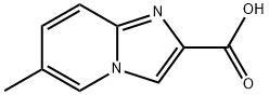 6-メチルイミダゾ[1,2-A]ピリジン-2-カルボン酸 化学構造式