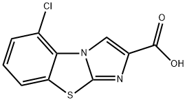 5-CHLOROIMIDAZO[2,1-B]BENZOTHIAZOLE-2-CARBOXYLIC ACID 结构式